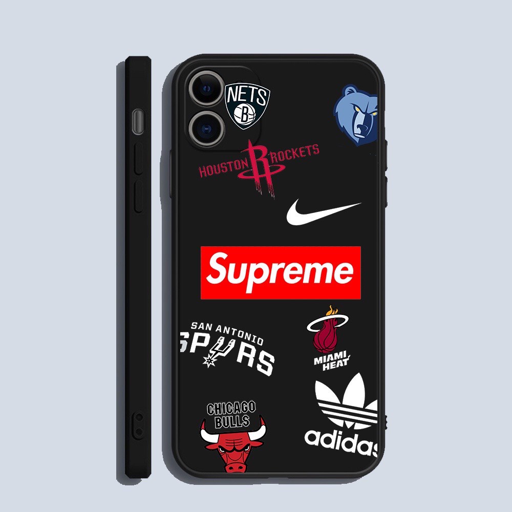 Ốp lưng iphone Hình Superme chống sốc cạnh vuông bảo vệ camera 7plus/8plus/x/xs/xsmax/11/12/13/pro/promax
