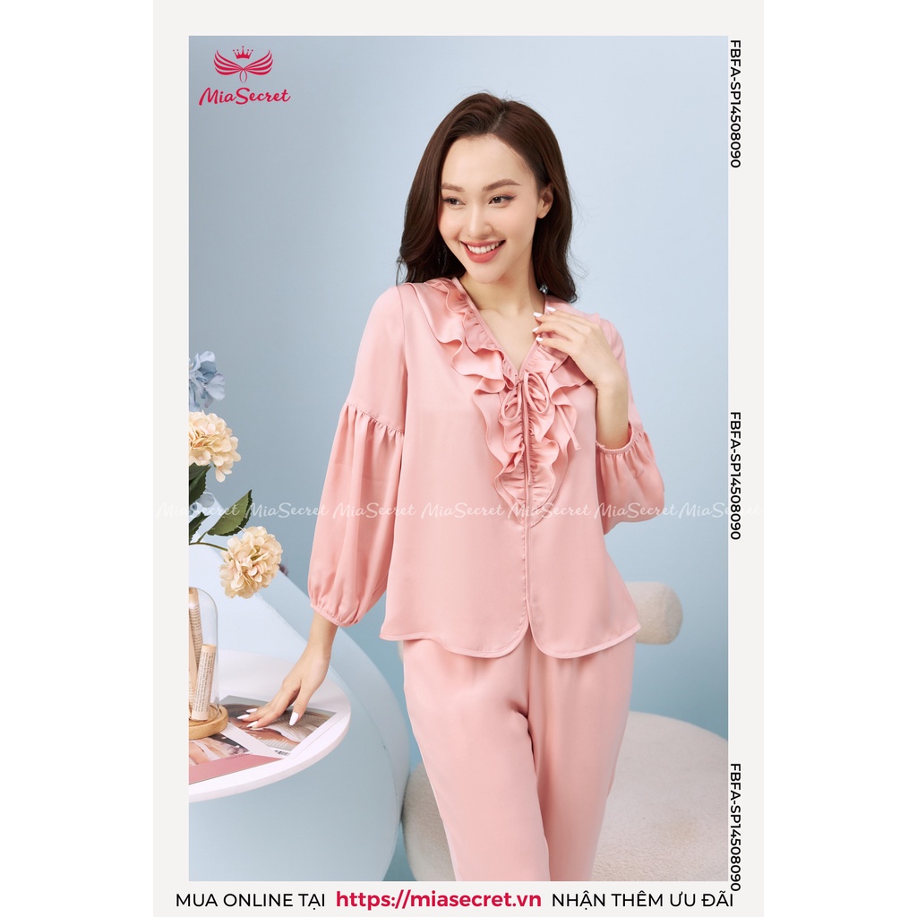 Bộ Cổ Bèo 2 Lớp Mia Secret Lụa Tằm Băng Cao Cấp - Tay Nối Dài Tay - SP14508090
