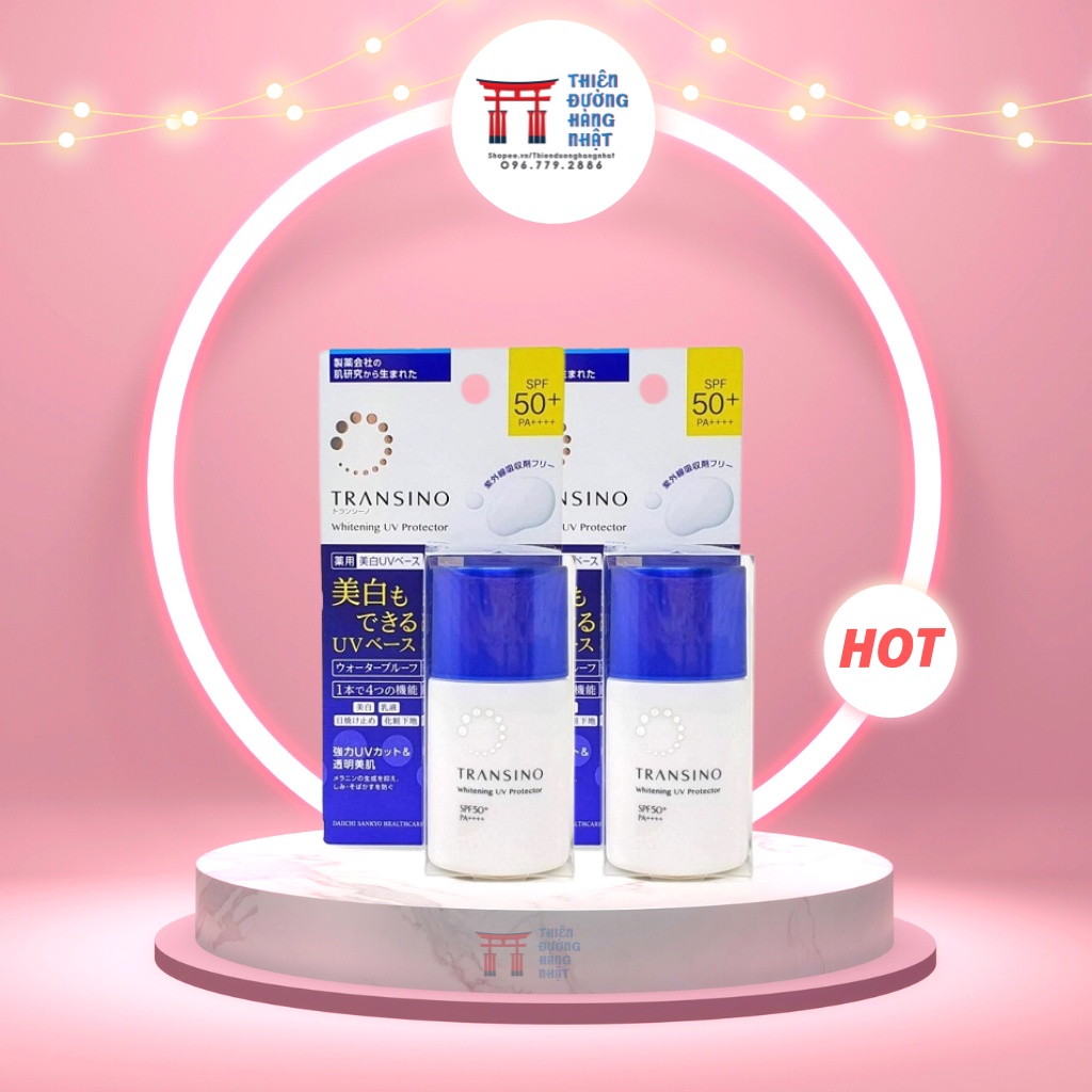 Kem chống nắng Transino, sữa chống nắng da mặt Nhật SPF50+ 30ml
