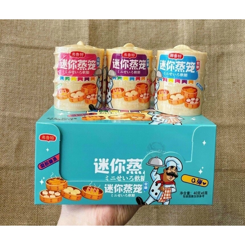 KẸO DẺO XỬNG 4 NGĂN SIÊU NGON CHO BÉ HỘP TO 40g - ảnh chụp thật!