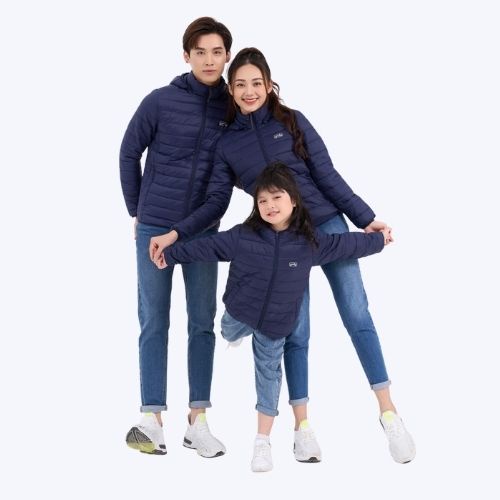 Combo 3 áo phao YODY cho gia đình 3 lớp siêu nhẹ ấm áp, mềm min