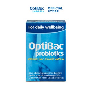 Men vi sinh OptiBac for Daily Wellbeing tăng cường và duy trì sức khỏe hằng ngày 30 viên – Nhập khẩu UK