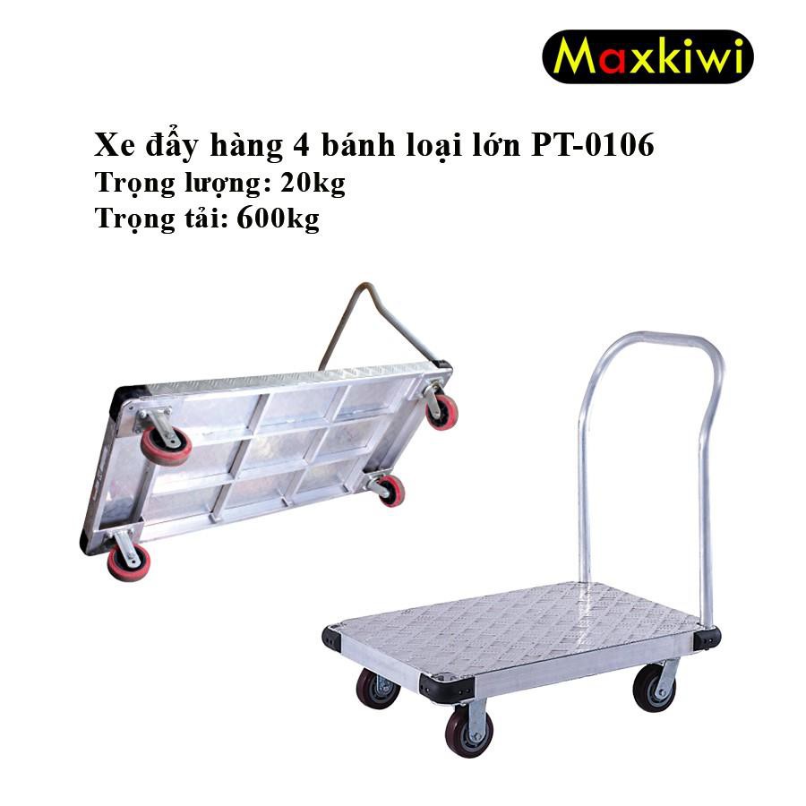 [FreeShip - Hàng Cao Cấp] Bánh Xe Đẩy Công Nghiệp, Xe Đẩy Hàng công nghiệp 4 Bánh 500kg Maxkiwi