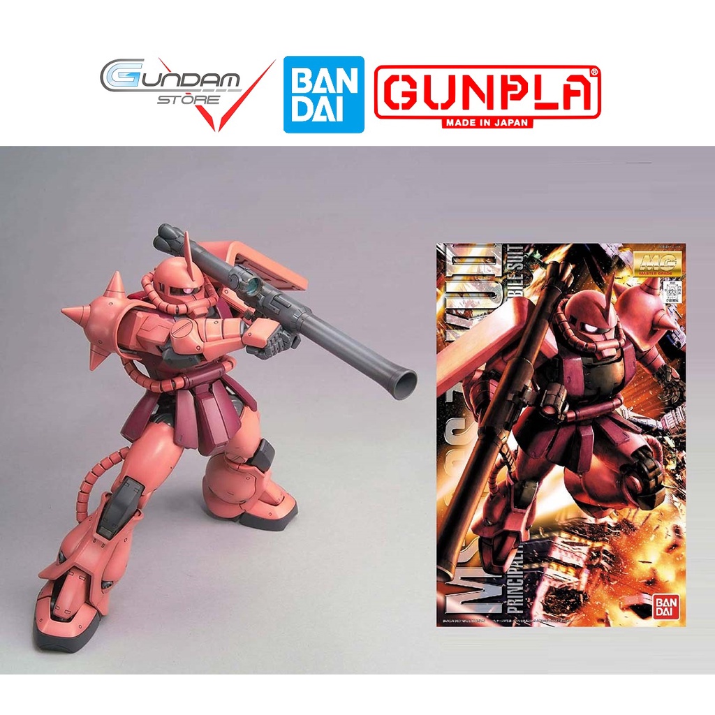 Mô Hình MG Zaku 2 MS-06S Char`S Custom 2.0 Gundam Bandai 1/100 Master Grade Đồ Chơi Lắp Ráp Anime Nhật