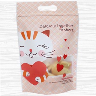 5 túi zip mèo thần tài 16x22