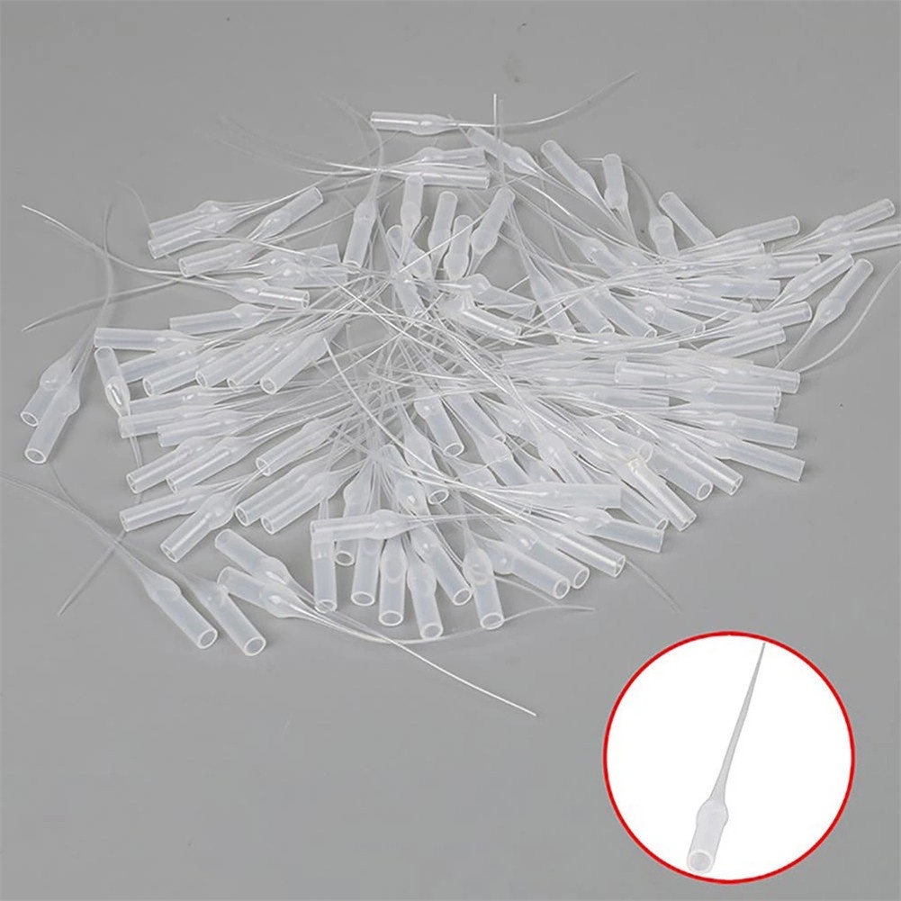 Set 100 Đầu Nối Vòi Xịt Keo Bằng Nhựa Siêu Nhỏ