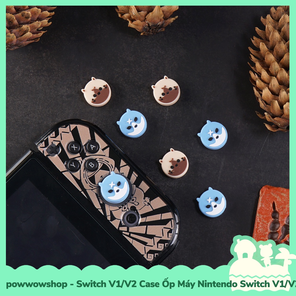 [Sẵn VN - Hỏa Tốc] Case Switch V1/V2 Case Ốp Nhựa ABS Cho Máy Game Nintendo Switch V1/V2 Monster Hunter Pattern Style