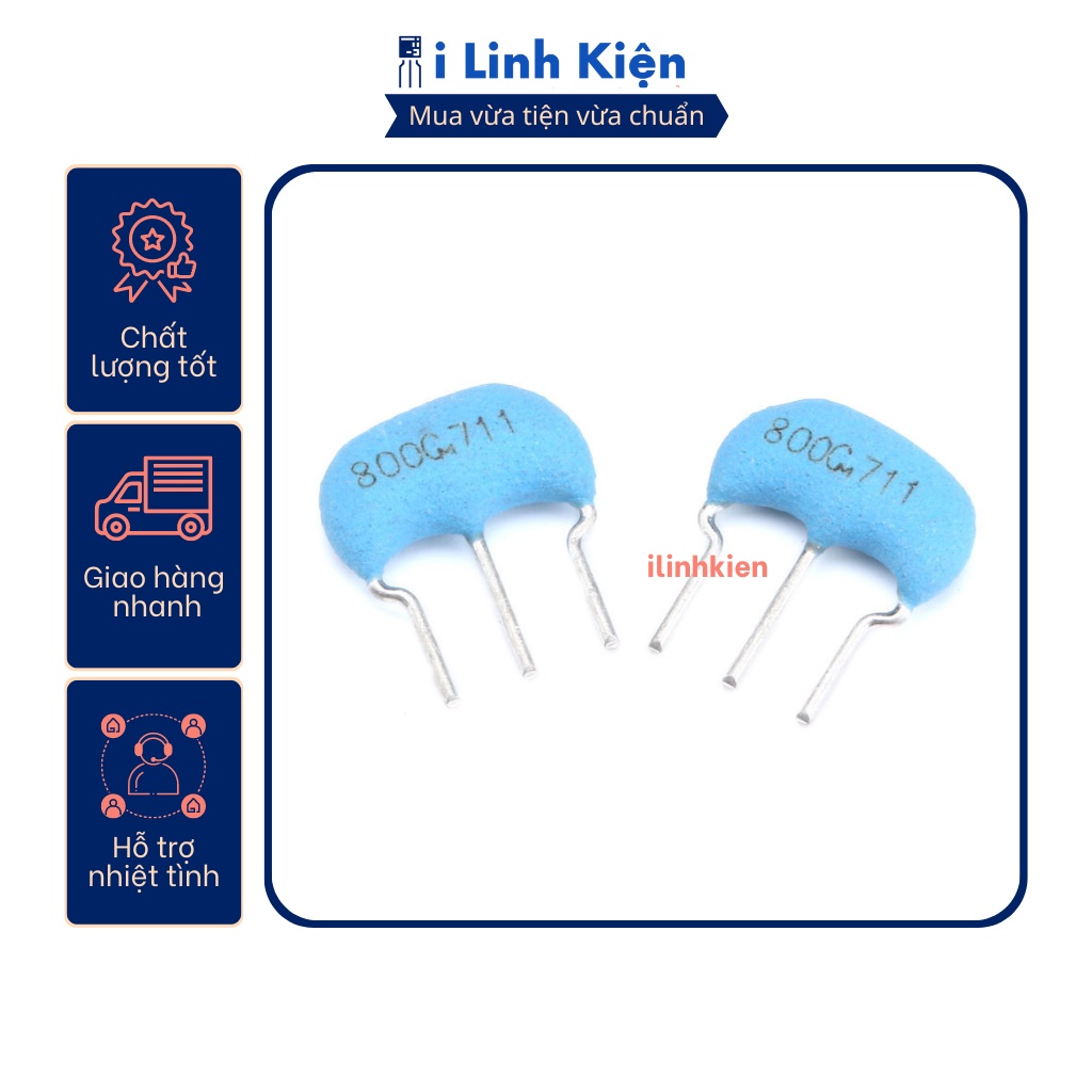 Thạch anh 3 chân 8Mhz chân cắm loại tốt