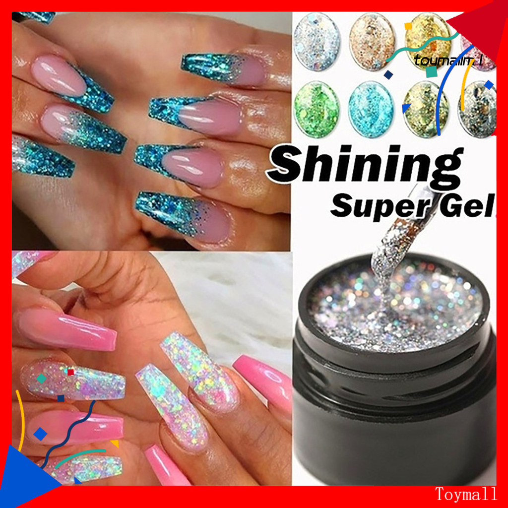 Lọ gel kim tuyến sơn trang trí móng tay 5ml