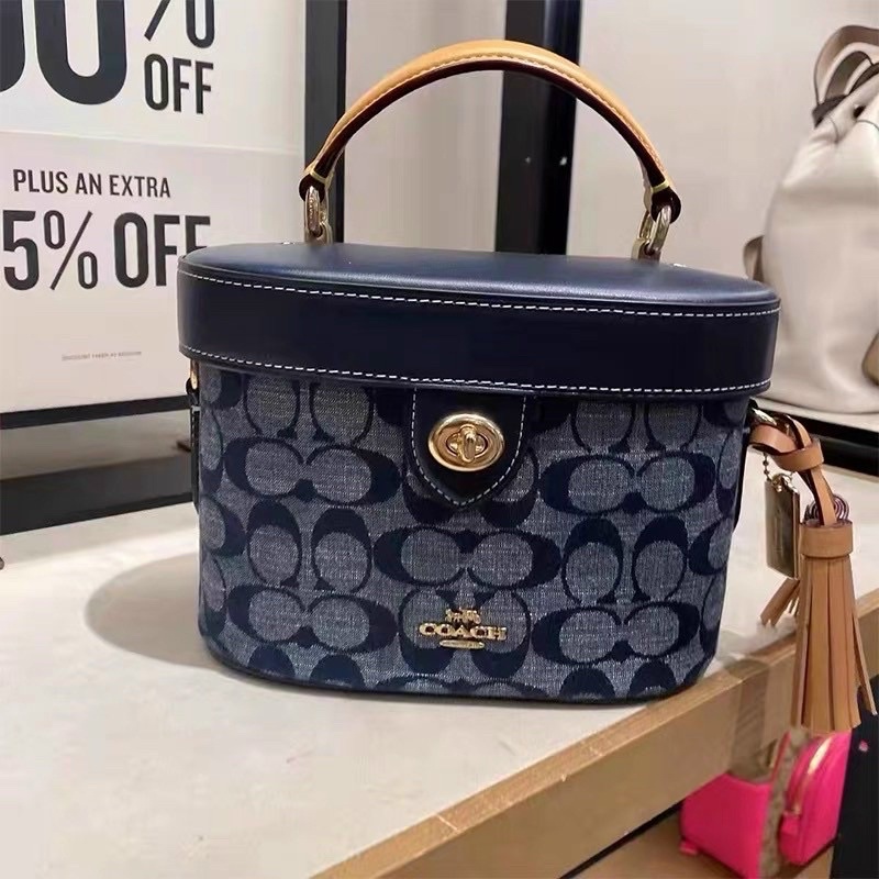 Sẵn - Túi Coach cặp lồng demin siêu chất