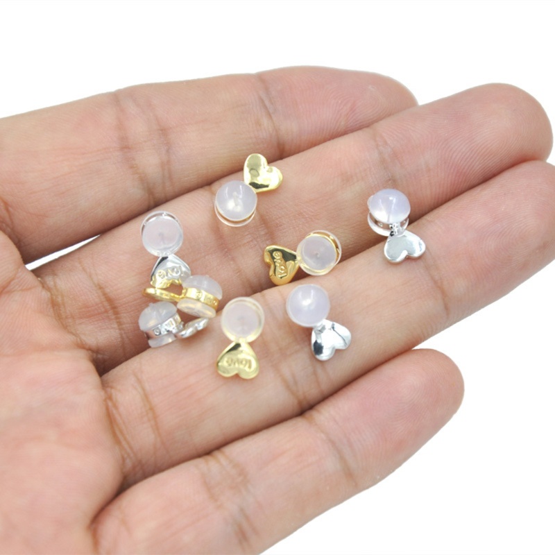 Sa Set 20 Bông Tai Hình Trái Tim Thay Thế Không Gây Dị Ứng An Toàn