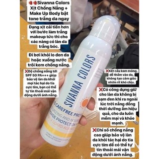XỊT CHỐNG NẮNG SIVANNA COLORS 2IN1