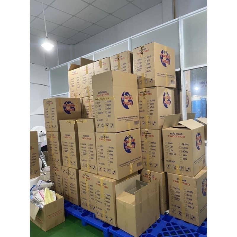 THÙNG 50HỘP ( HỘP 50Cái) KHẨU TRANG Y TẾ TADOTICO 4 LỚP ĐẠT CHUẨN