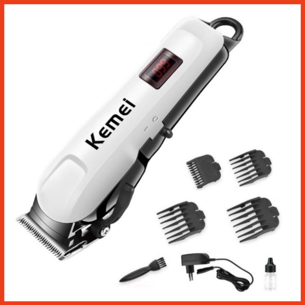 Tông Đơ Cắt Tóc Không Dây Chuyên Nghiệp Kemei 809A - Máy Hớt Tóc Pro Salon