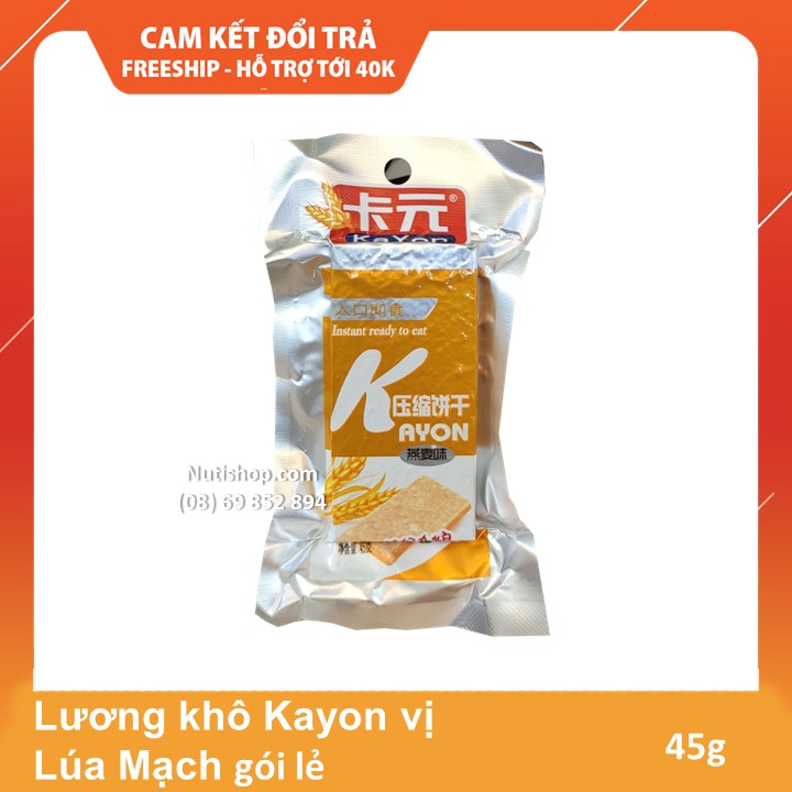 Lương khô Kayon vị Lúa Mạch gói lẻ 45g