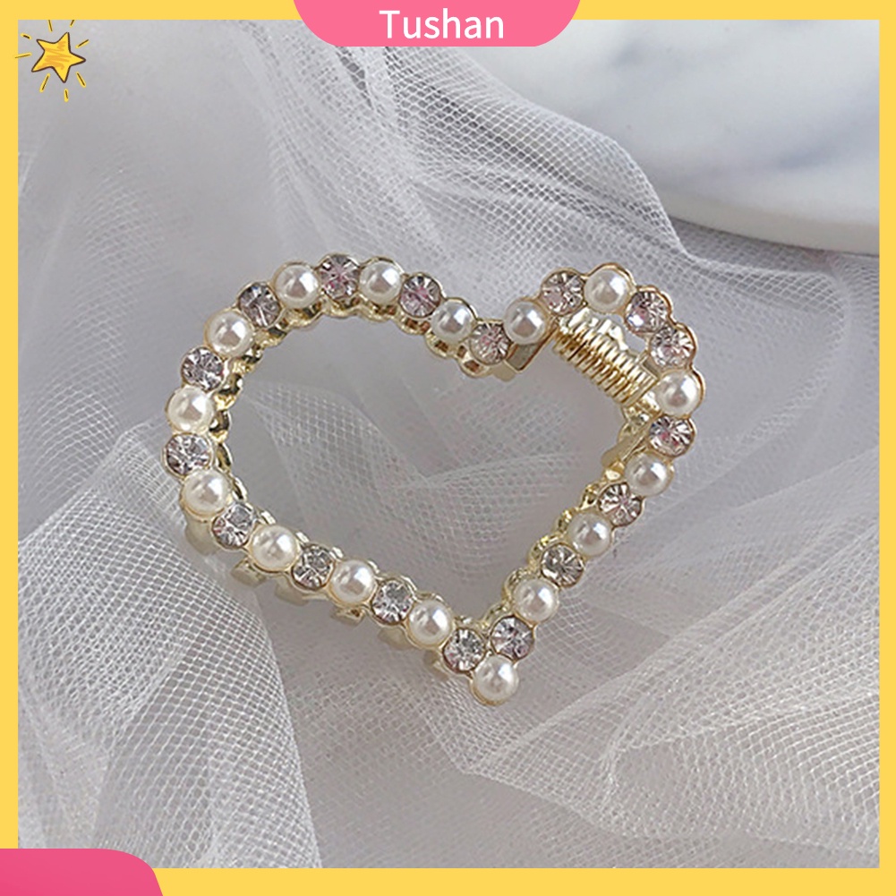 Kẹp tóc đính đá và ngọc trai nhân tạo