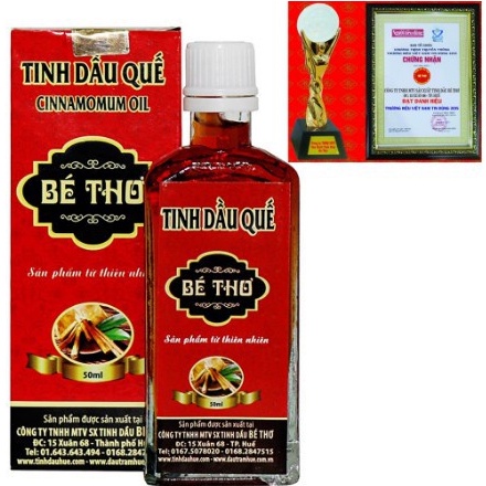 Tinh dầu Tràm, Sả, Quế Bé Thơ, tinh dầu tràm Huế nguyên chất (dung tích 50ml)