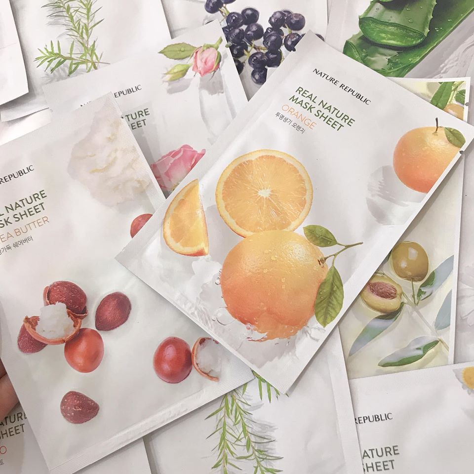 Mặt Nạ NATURE REBUPLIC real - Nature Mask Sheet (Hàng Sẵn)