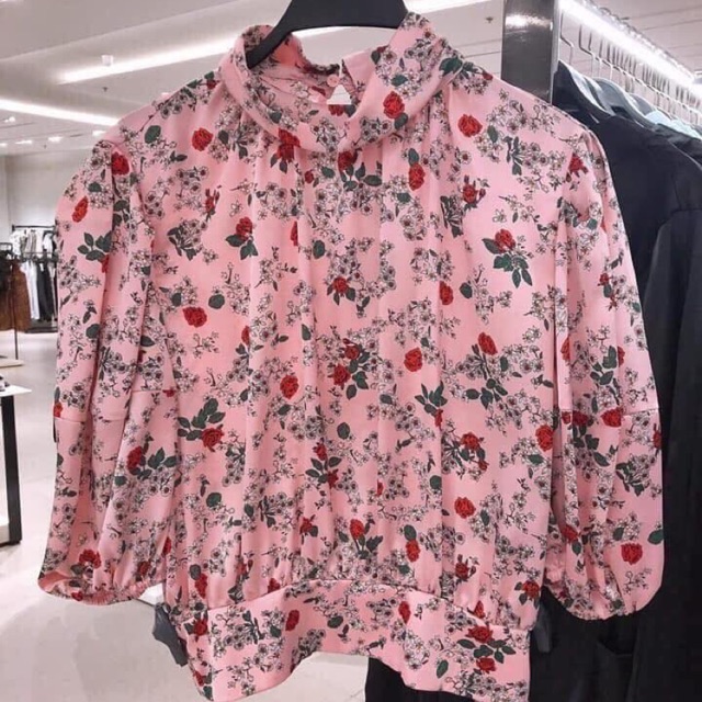 Áo blouse hoa Zara