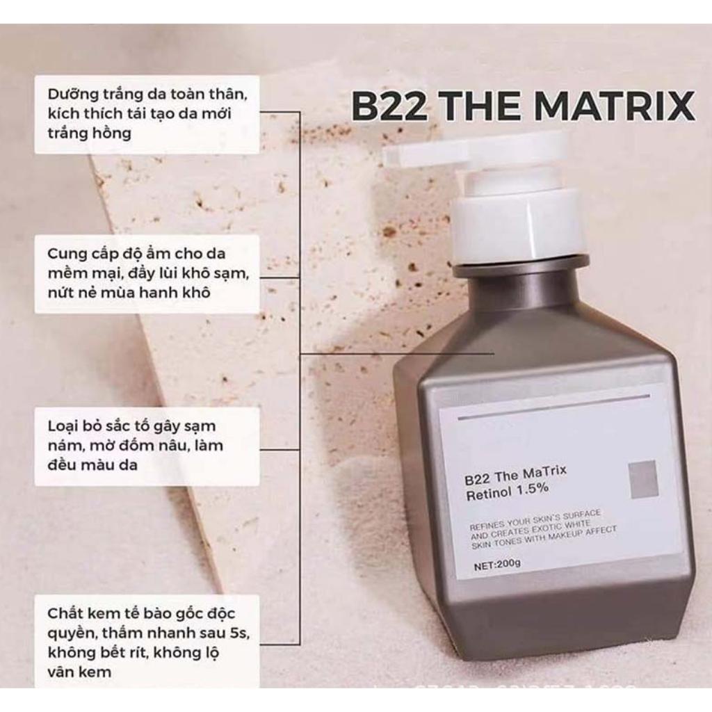 Kem kích trắng body cao cấp Roya Retinol B22 The Matrix 1,5% chính hãng kem ủ trắng dưỡng trắng body  SHOP 9999