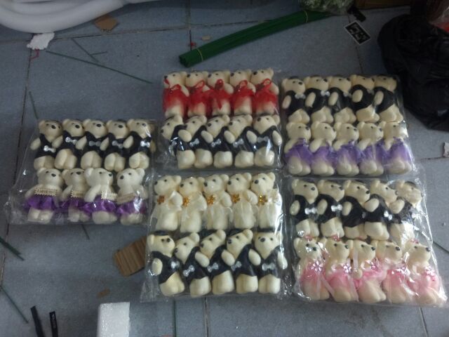 Gấu bông, gấu bó hoa ( gấu xốp )