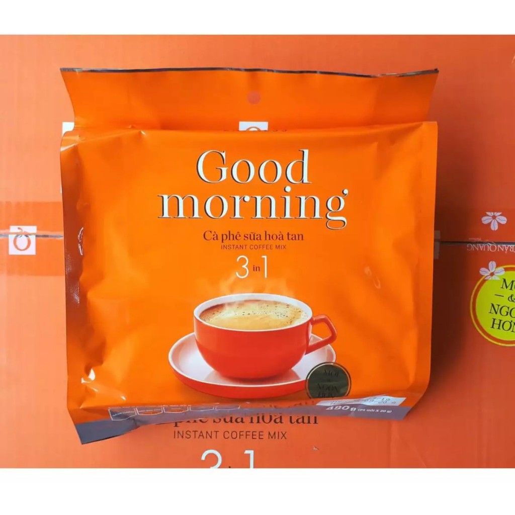 CÀ PHÊ TRẦN QUANG GOOD MORNING 24 GÓI x 20Gr