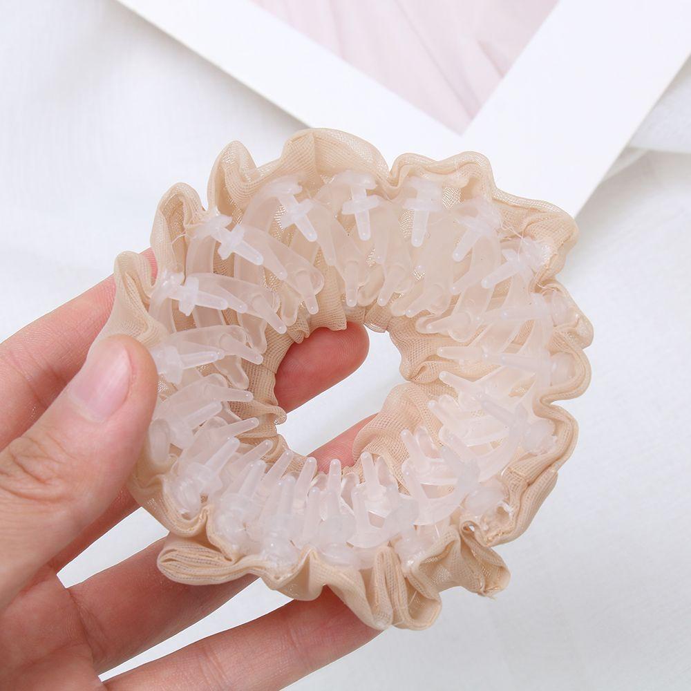 Kẹp Tóc Đuôi Ngựa Bằng Lụa Chiffon Phối Đuôi Ngựa