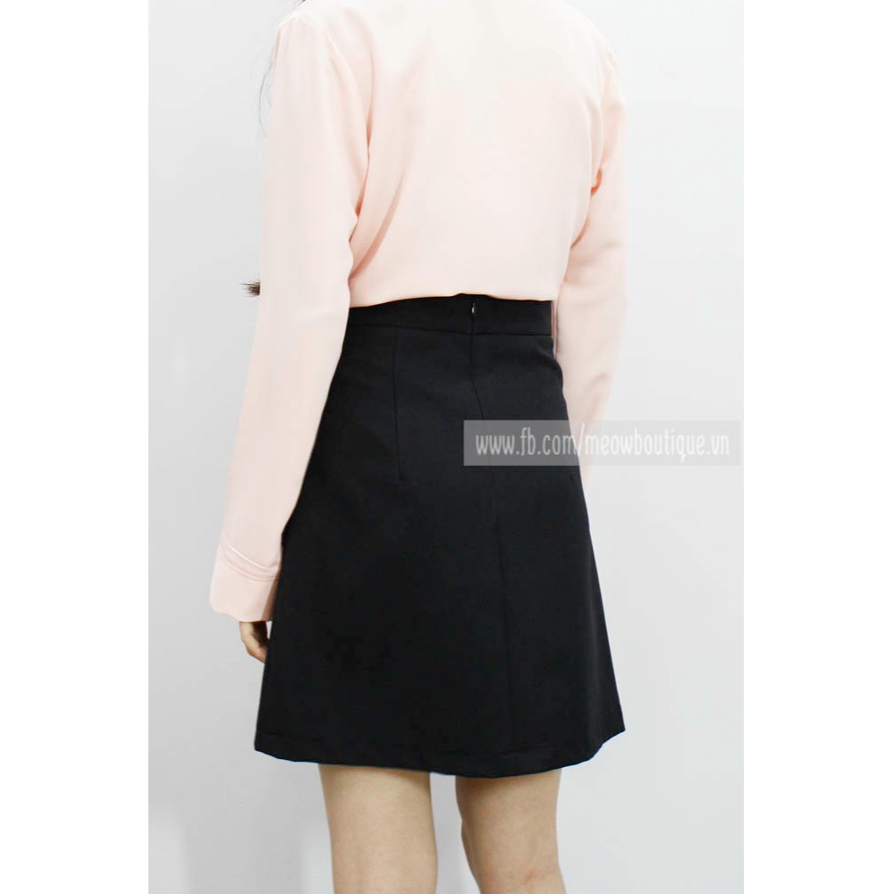 [Mã FADIRECT20 giảm 20K đơn 150K] [Hình thật tự chụp] Váy A thắt nơ, vạt đắp che bụng Meow Boutique | BigBuy360 - bigbuy360.vn