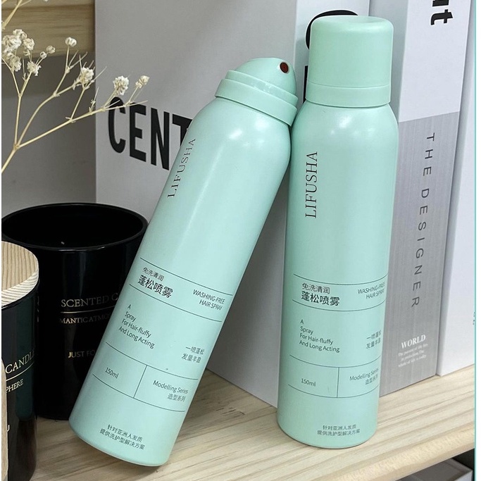 Dầu Gội Khô LIFUSHA Dạng Xịt 150ml Giúp Tóc Bồng Bềnh Suốt 8 Tiếng Không Dầu, Không Bết
