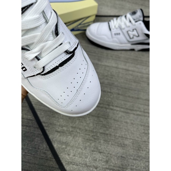 GIÀY NEWBLANCE550 WHITE BLACK DA THẬT LAI AU