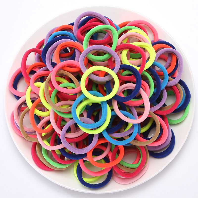 Set 3 dây buộc tóc nữ đàn hồi co giãn nhiều màu sắc giá rẻ MEOW STORE DBT02