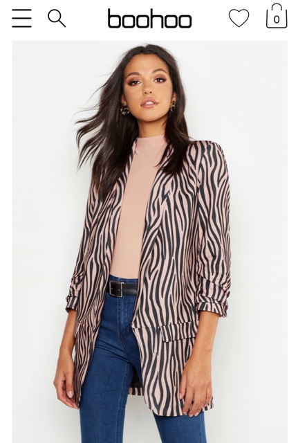 Áo blazer boohoo auth