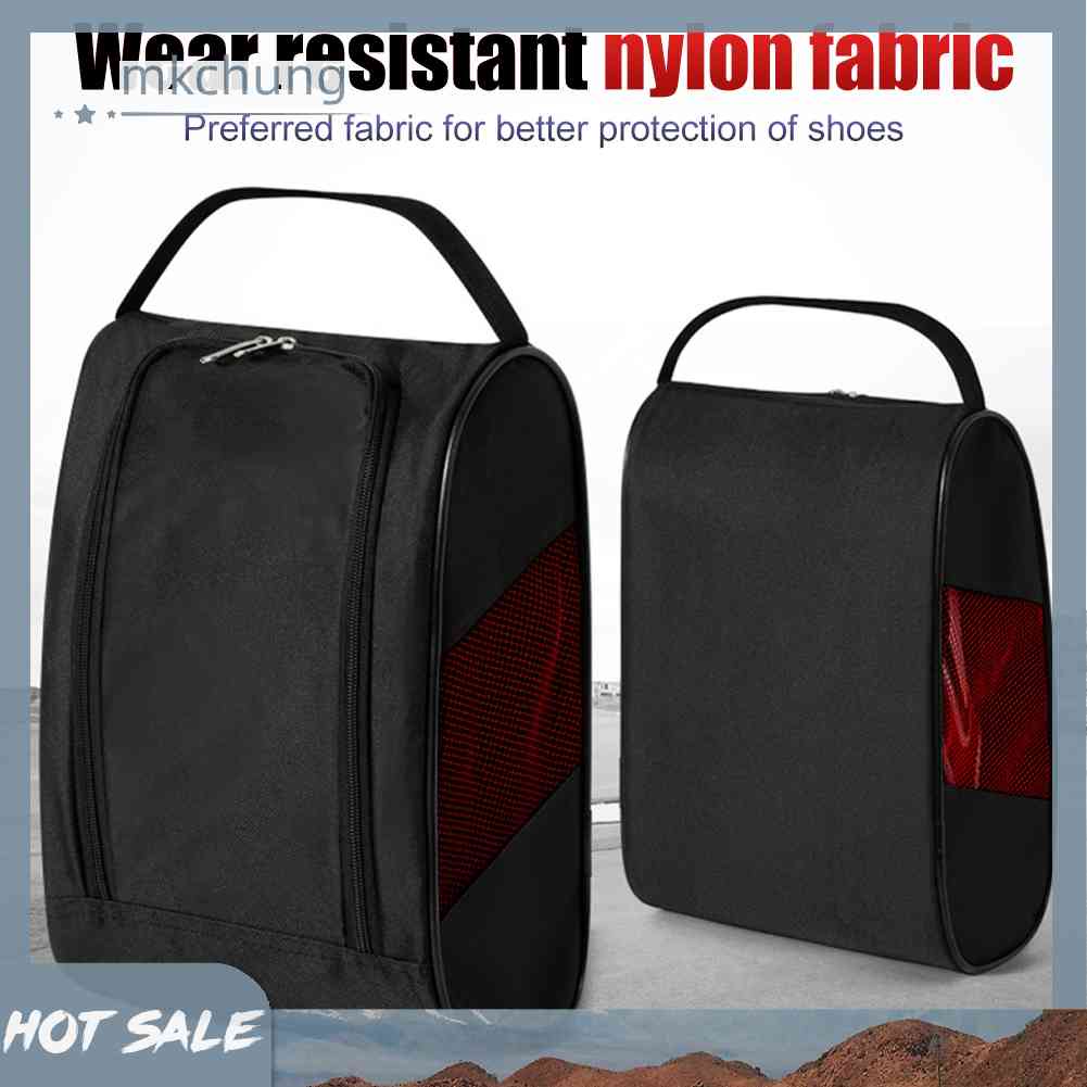 Túi Đựng Giày Chơi Golf Bằng Nylon Có Khóa Kéo Thoáng Khí