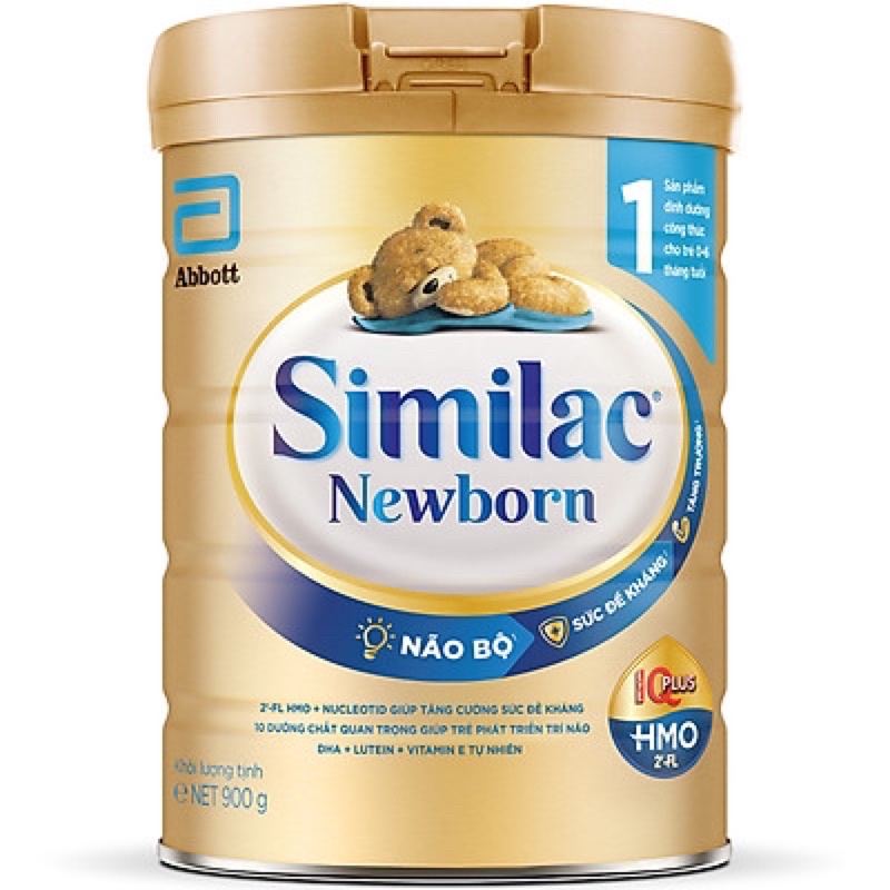Sữa Bột Cho Bé Similac Newborn Eye-Q 900g Gold Label