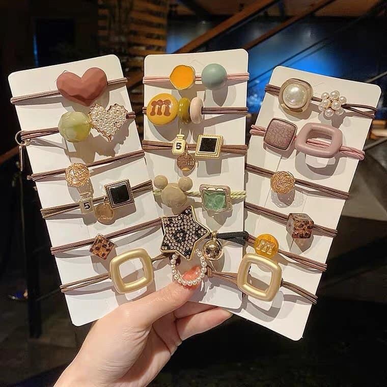 Set 20 Chun Buộc Tóc Nhiều Hình