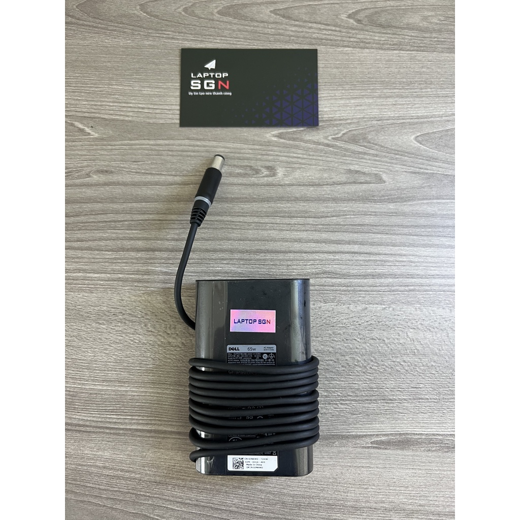 Sạc Laptop Dell loại Ovan kim lớn 65W Chính hãng cho E5470 E5480 E7470 E7380 E7480 E7359 E7348 E3450 + Kèm dây nguồn