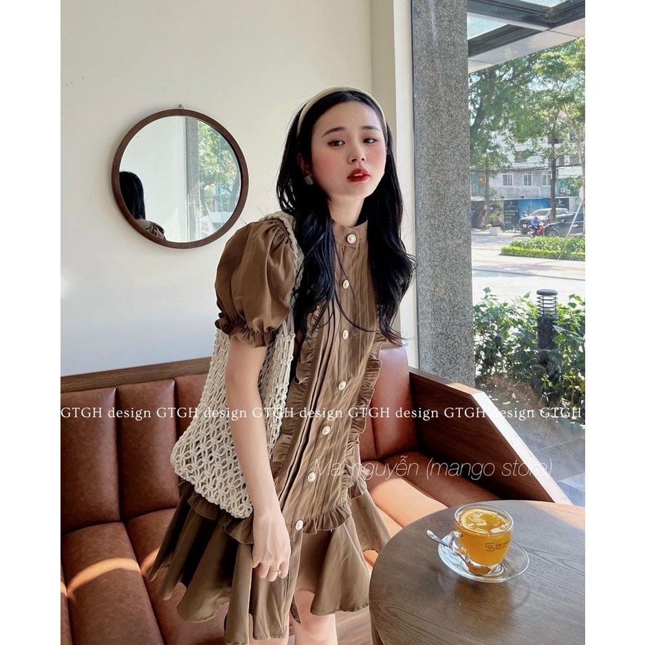 Váy thiết kế nữ, váy đi chơi, đi tiệc, đi học nữ tính, nhẹ nhàng mà sang trọng Minxu Shop mã VAY09