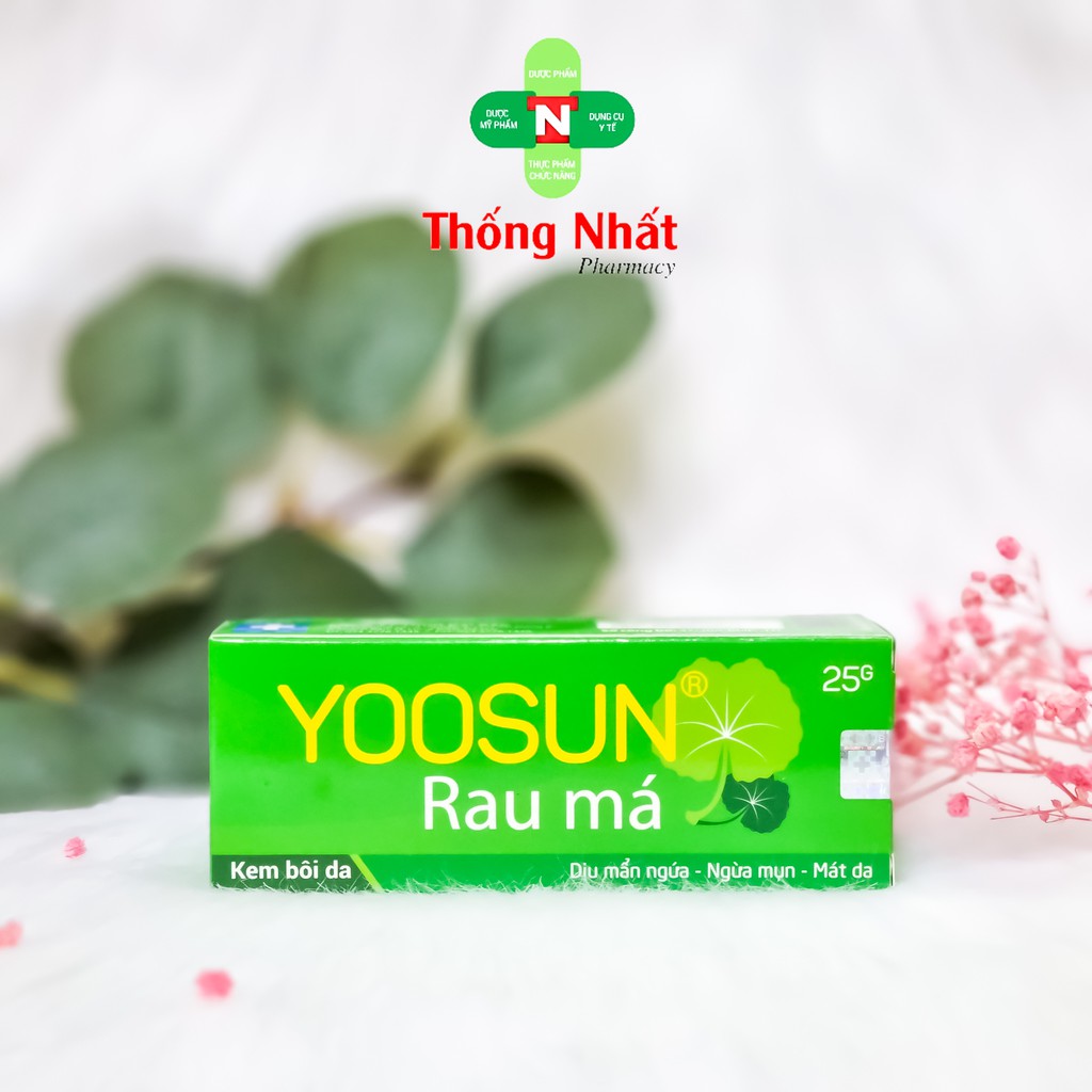 [CHÍNH HÃNG] - DỊU MẨN NGỨA, NGỪA MỤN, MÁT DA - KEM BÔI DA YOOSUN RAU MÁ (25G)