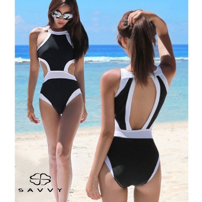 Đồ Bơi Bikini Áo Yếm Liền Thân Kẻ Sọc BDTH1 | WebRaoVat - webraovat.net.vn