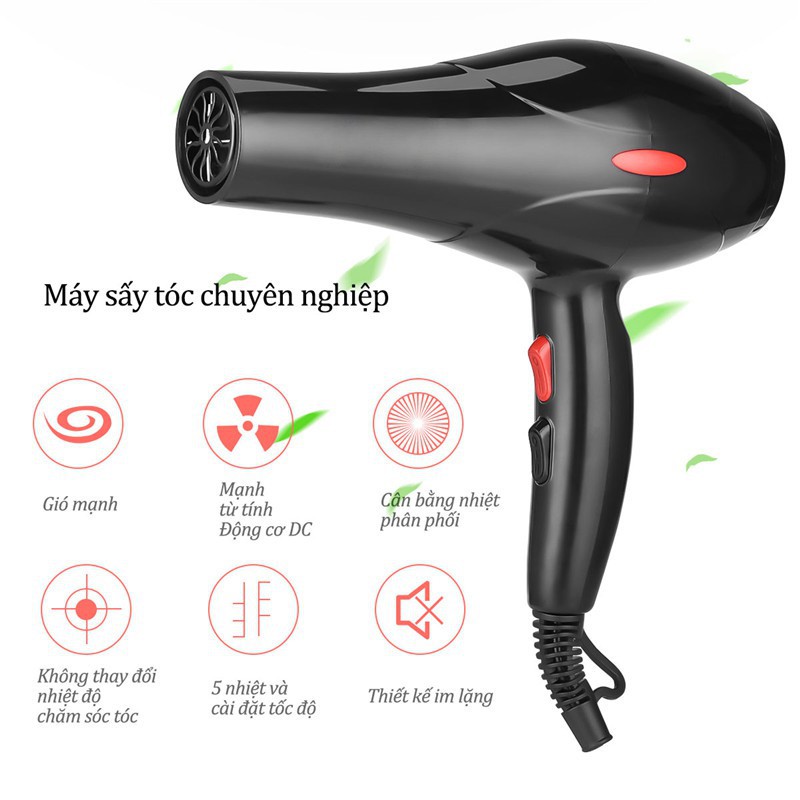 Máy Sấy Tóc DELIYA ⚡️ 𝐅𝐔𝐋𝐋 𝟓 𝐏𝐇𝐔̣ 𝐊𝐈𝐄̣̂𝐍 ⚡️ Công Suất Lớn  2200W Hai Chiều - 3 Mức Nhiệt - Tiết Kiệm Điện