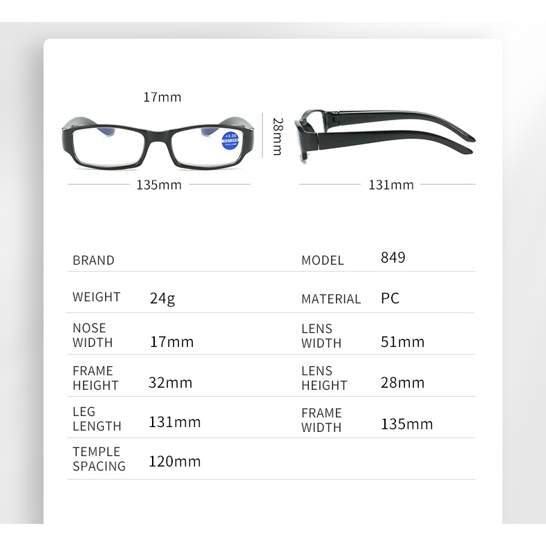 Kính Đọc Sách HD Siêu Nhẹ Chống Nước Thời Trang Cho Nam Nữ