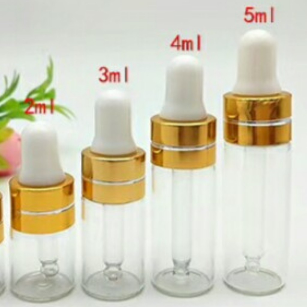 Lọ Chiết Seum 🏵️ Lọ Chiết Tinh Dầu Nước Hoa Thủy Tinh Mỏng 3ml/5ml - Chai Chiết Mỹ Phẩm - Lọ Đựng Serum - Dụng Cụ Spa