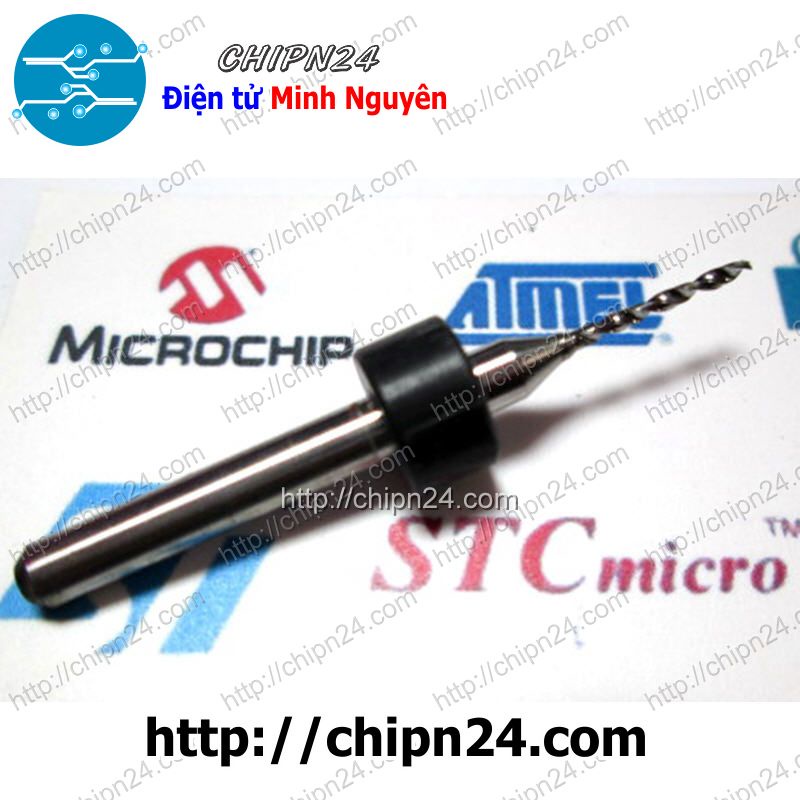 [2 CÂY] Mũi khoan mạch in CNC 1.0mm (Mạch điện tử, PCB)