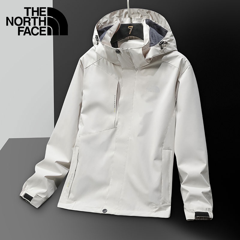 Áo Khoác Gió The North Face 2022 Chống Thấm Nước Có Mũ Trùm Phối Khóa Kéo Cá Tính Cho Nam
