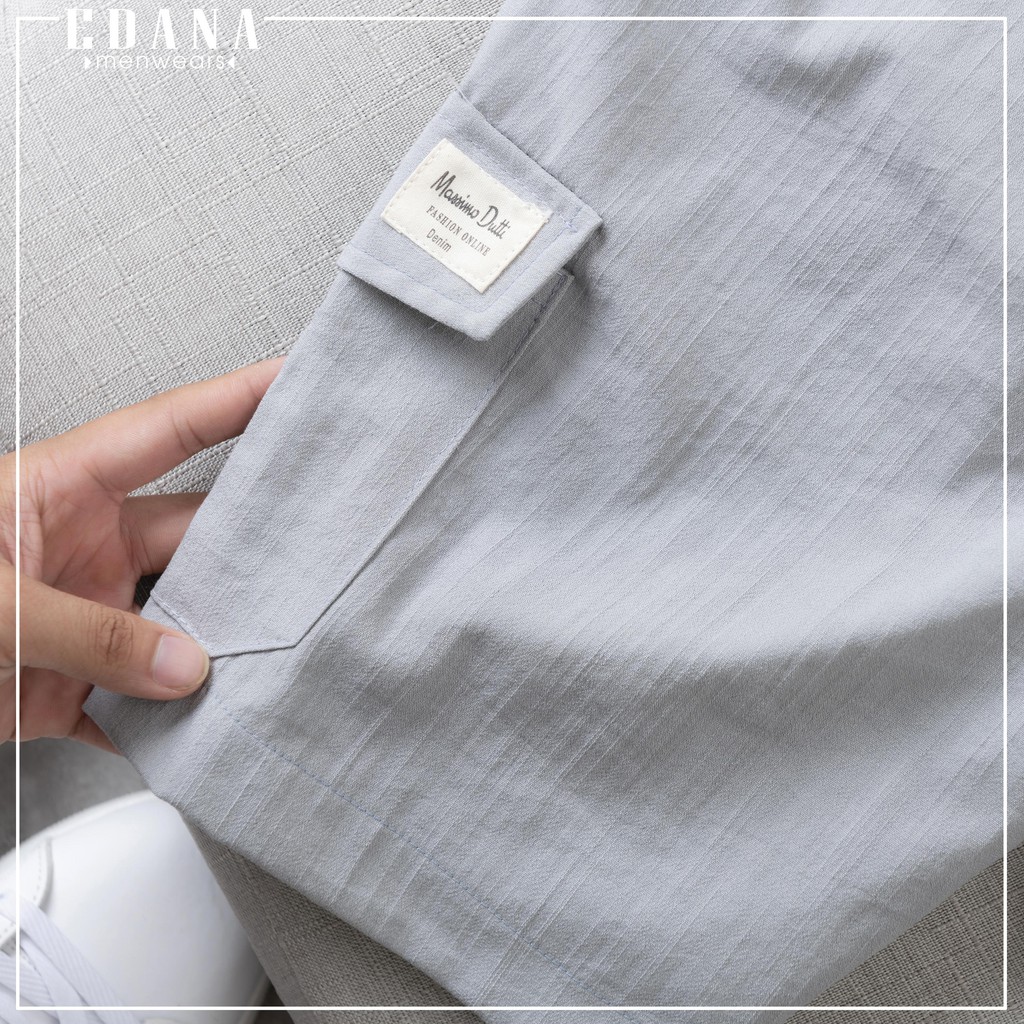 Quần đùi nam Edana Menswear túi hộp vải đũi đẹp cao cấp ,không nhăn , không xù cho người 45 - 78kg | BigBuy360 - bigbuy360.vn