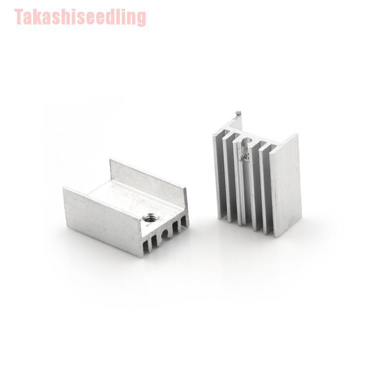 Bộ 10 Phụ Kiện Tản Nhiệt Bằng Nhôm Cho To-220 Transistor 20x15 X 10mm 0 0 0 0 0
