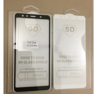 Dán kính cường lực 5D cho Samsung A7 2018/ A750 ( full keo toàn màn hình)