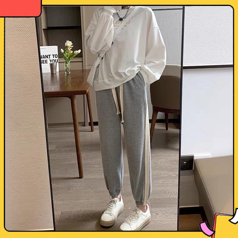 Quần Jogger Thể Thao Nữ viền sọc trắng cá tính m600