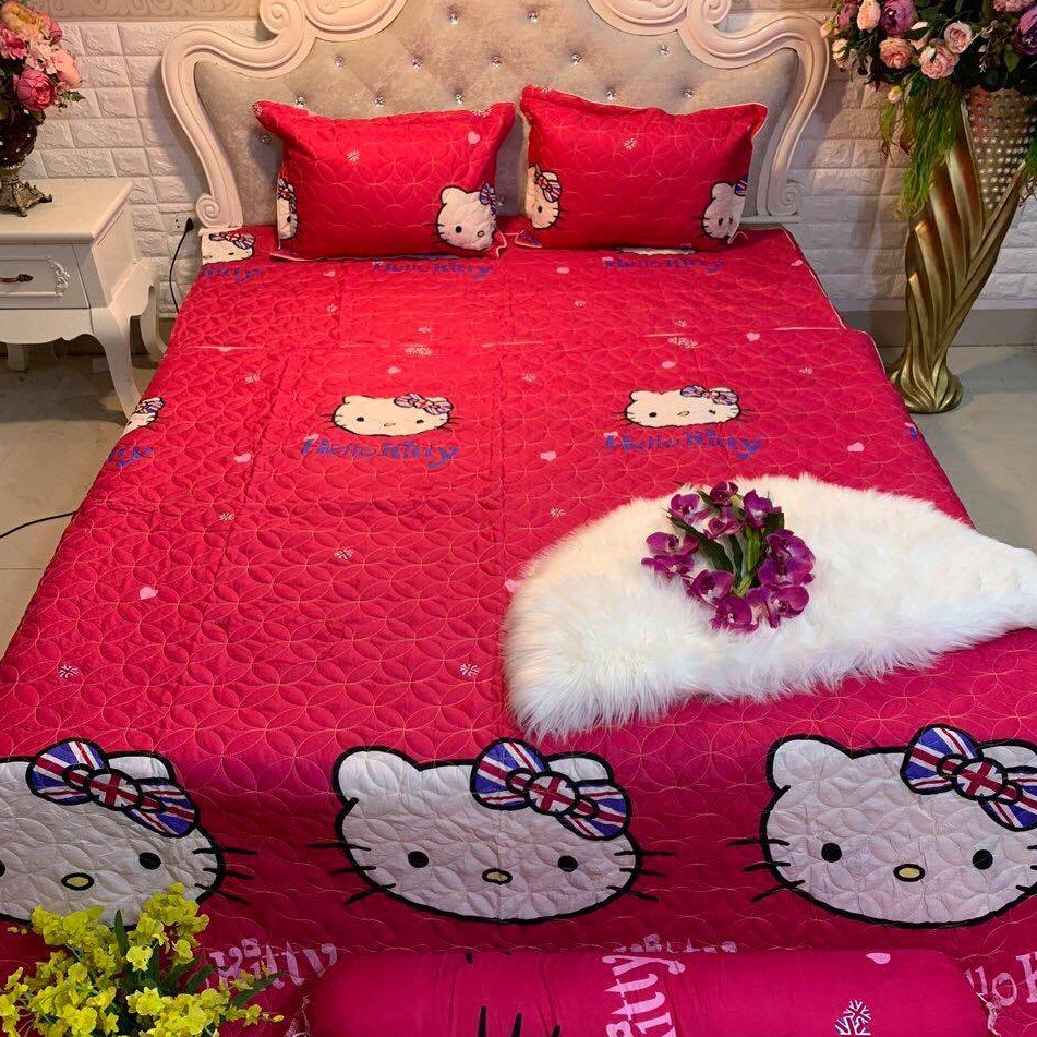 Bộ trần hè 5 món poly cotton. (Mua 2 bộ, tặng 1 chai nước hoa)