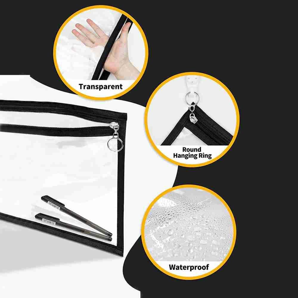 Túi Đựng Bút Trong Suốt Tiện Dụng Giá Đỡ